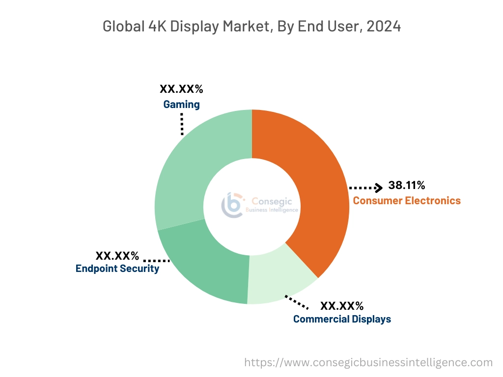 최종 사용자별 4K 디스플레이 시장