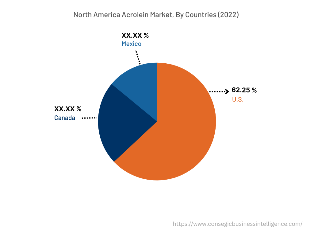 North America Acrolein Market, By Countries (2022)
