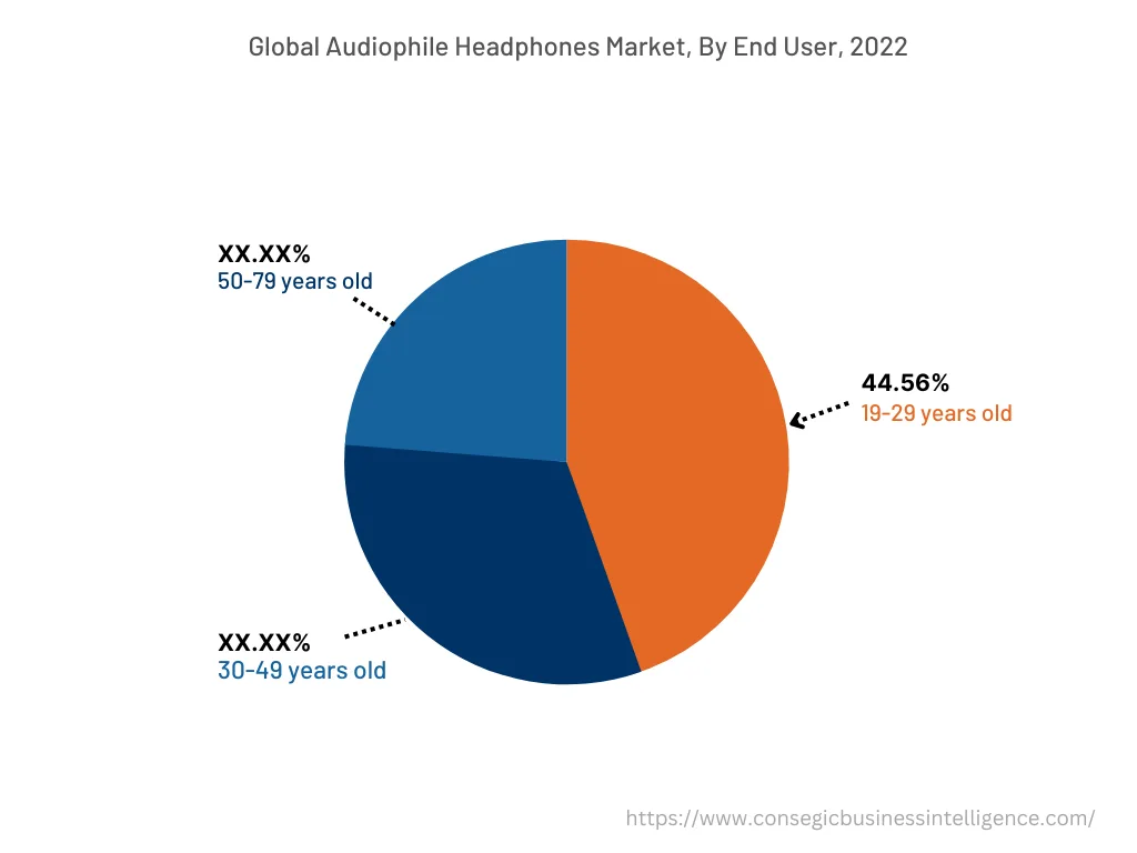 Global Audiophile Headphone Market, By End User, 2022