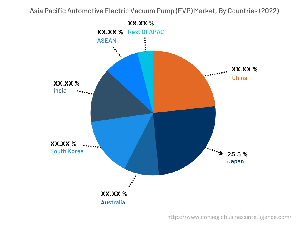Automotive Electric Vacuum Pump (EVP) Market By Country