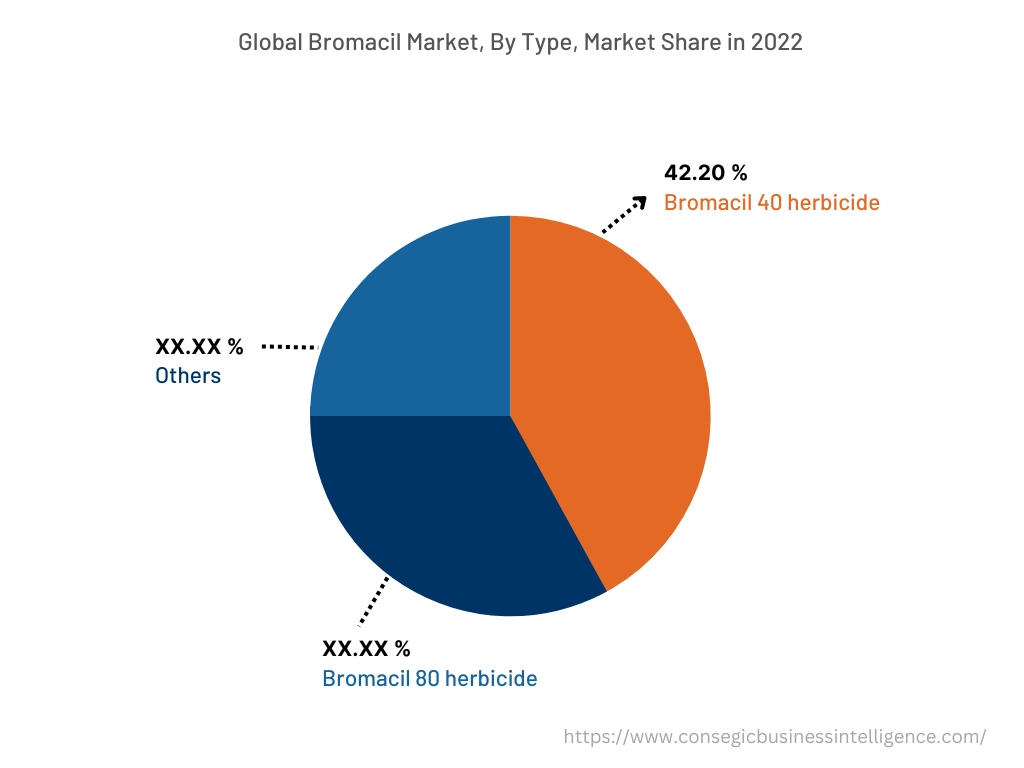 Global Bromacil Market , By Type, 2022
