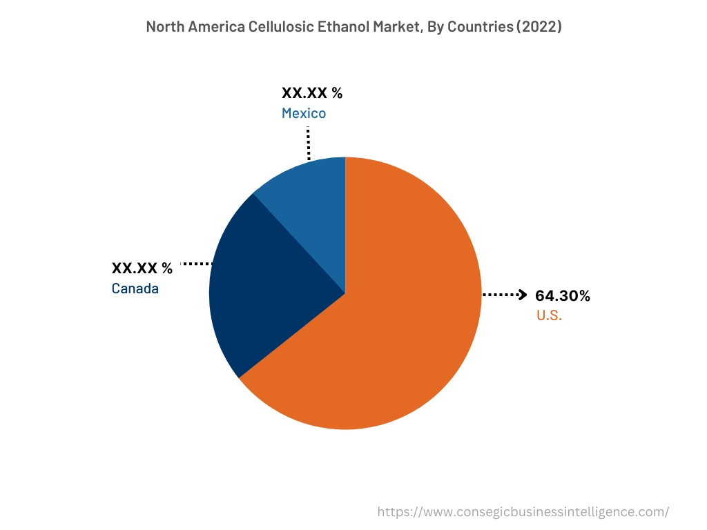 North America Cellulosic Ethanol Market, By Countries (2022)