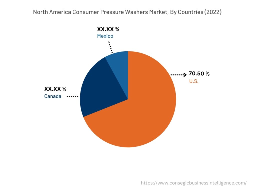 Consumer Pressure Washers Market By Country