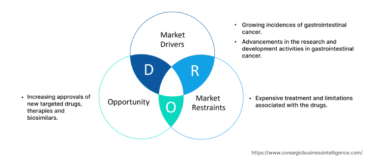 Gastrointestinal Cancer Drugs Market  Dynamics