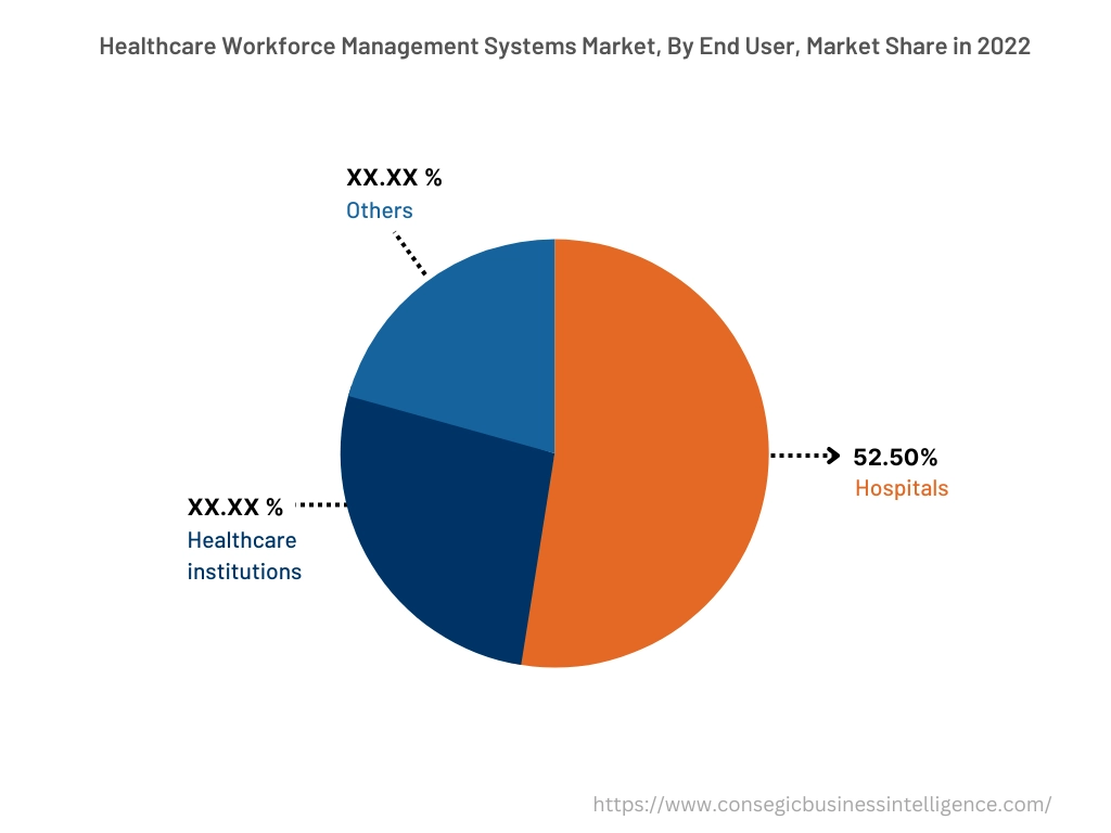 Global Healthcare Workforce Management Systems , By End-User, 2022