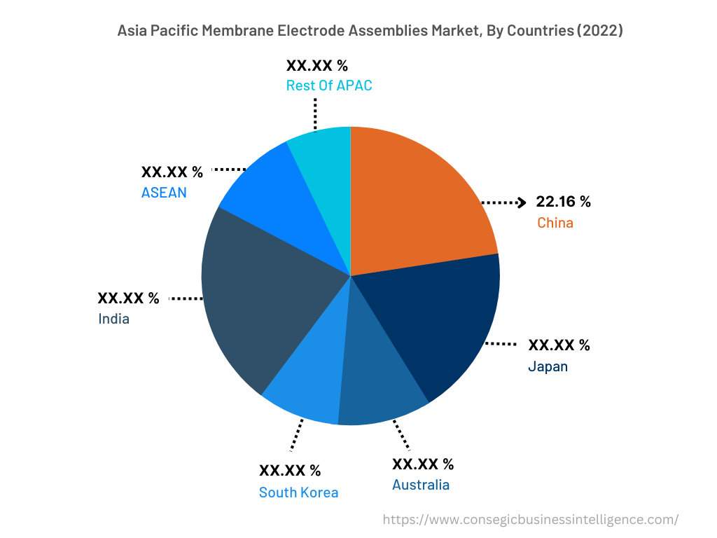 North America Membrane Electrode Assemblies Market, By Countries (2022)