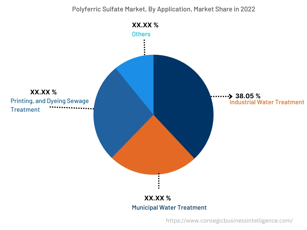 Globaler Markt für Polyferrisulfate, nach Anwendung, 2022