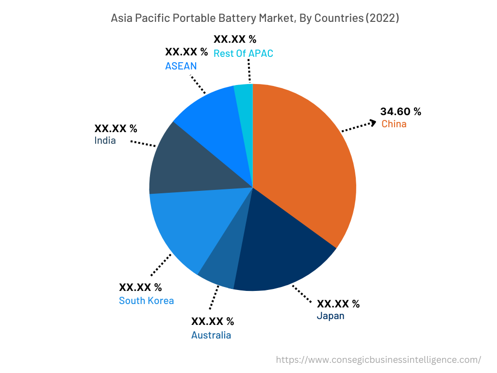 Portable Battery Market By Country