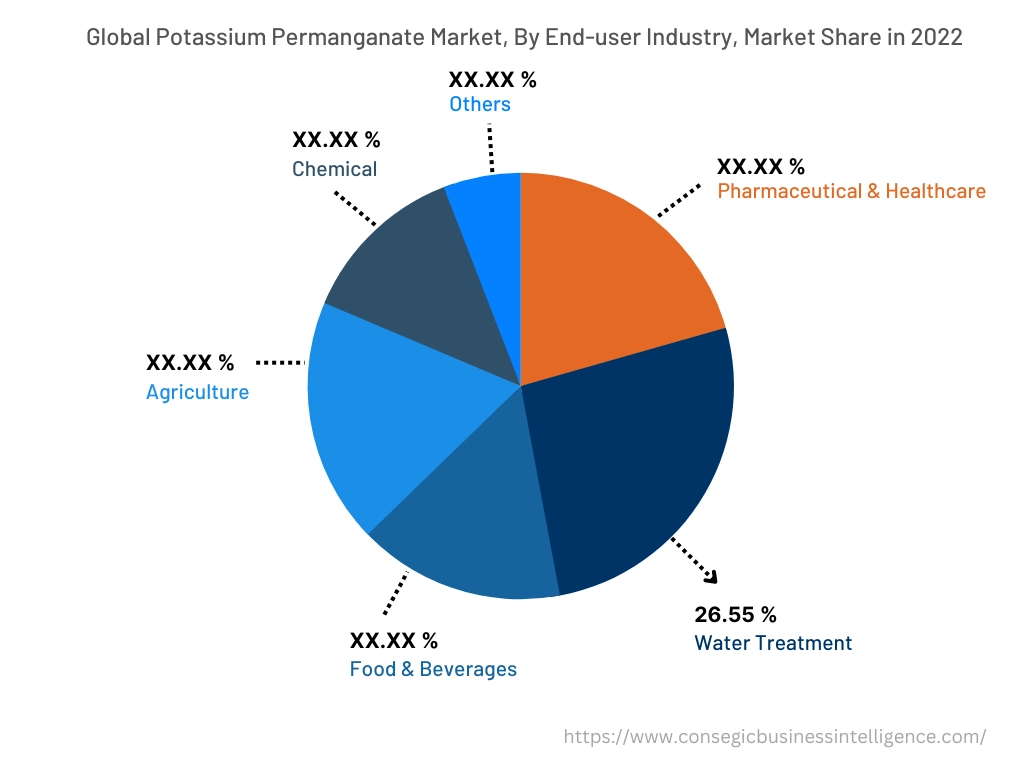 Global Potassium Permanganate Market, By End-user Industry, 2022