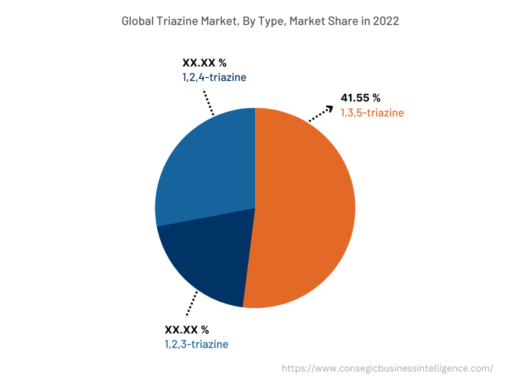 Global Triazine Market, By Type, 2022