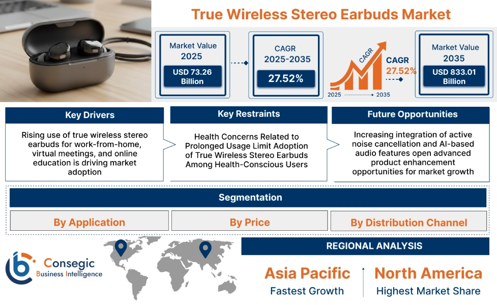 True Wireless Stereo Earbuds Market Insights True Wireless Stereo Earbuds Market Insights