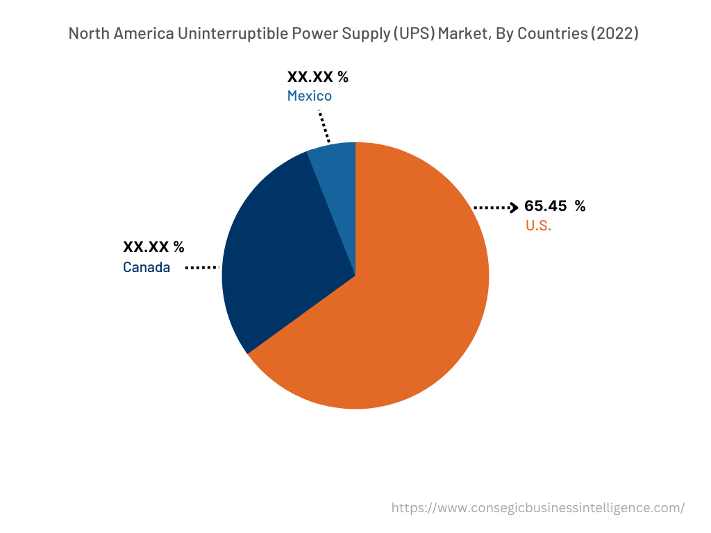 Uninterruptible Power Supply (UPS) Market  By Country