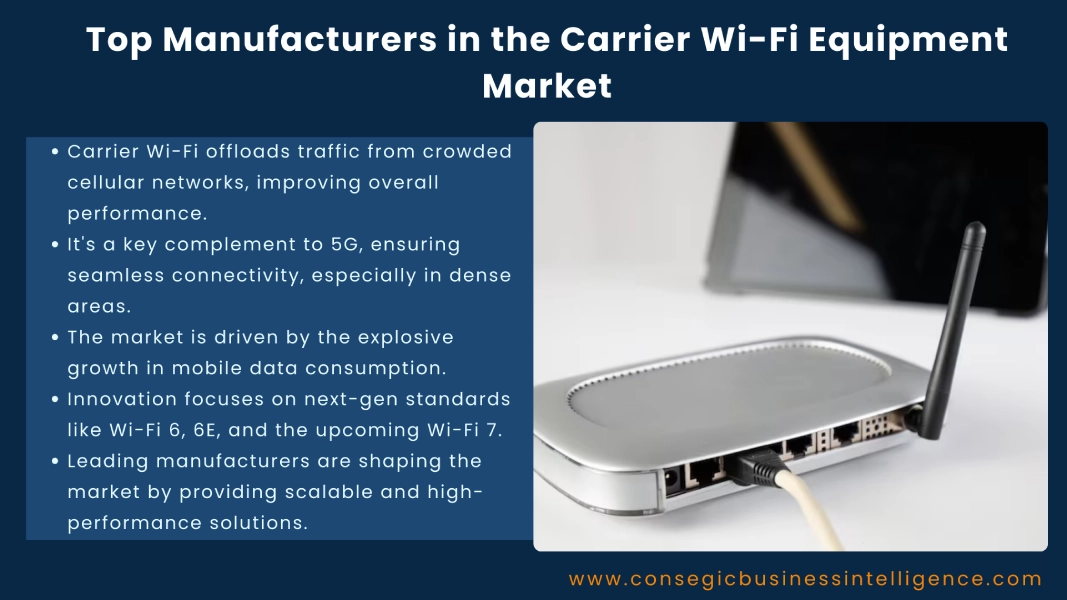 Top Manufacturers in the Carrier Wi-Fi Equipment Market Blog